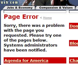 Bush page 404