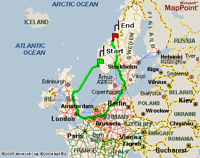 norwegian directions