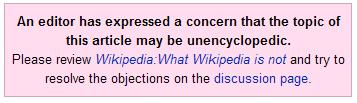 Wikipedia Warning